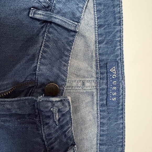 Guess Classic Midwash Denim Shorts - Blue - Picture 2 of 9